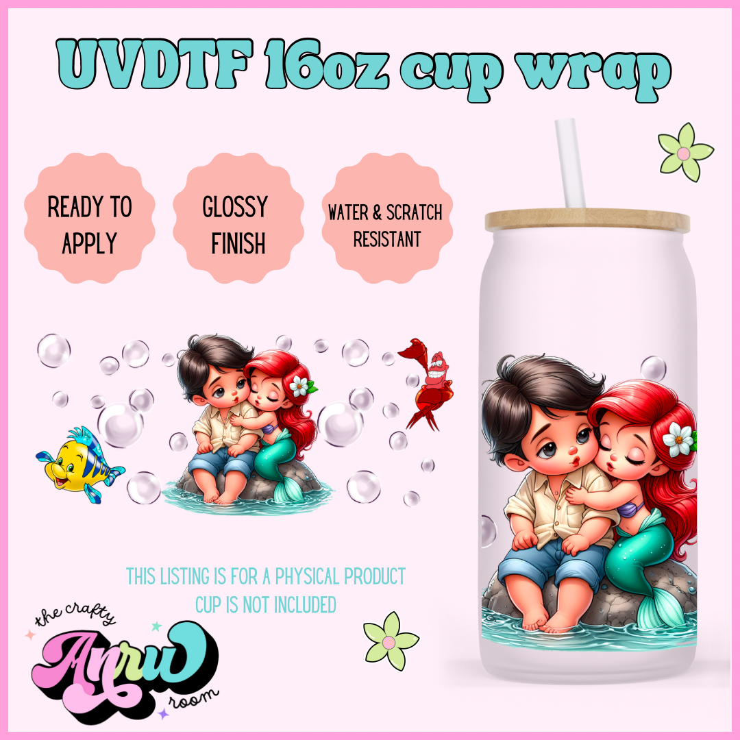 Baby Mermaid uvdtf wrap