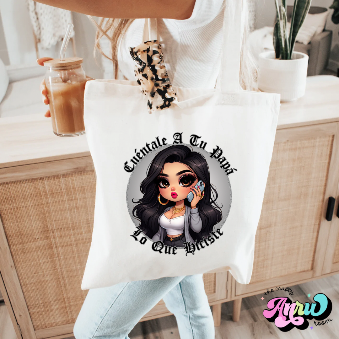 Chicana Mom Tote Bag