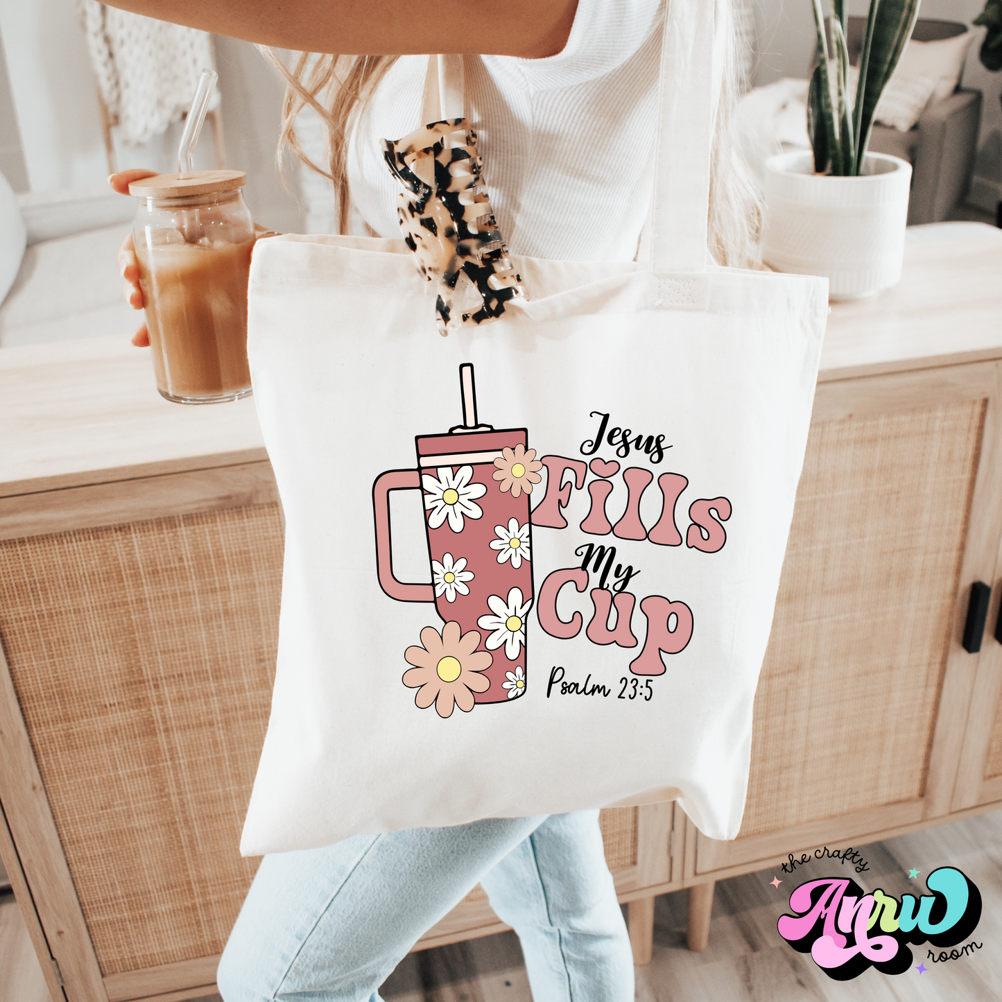 Jesus fills my cup Tote Bag